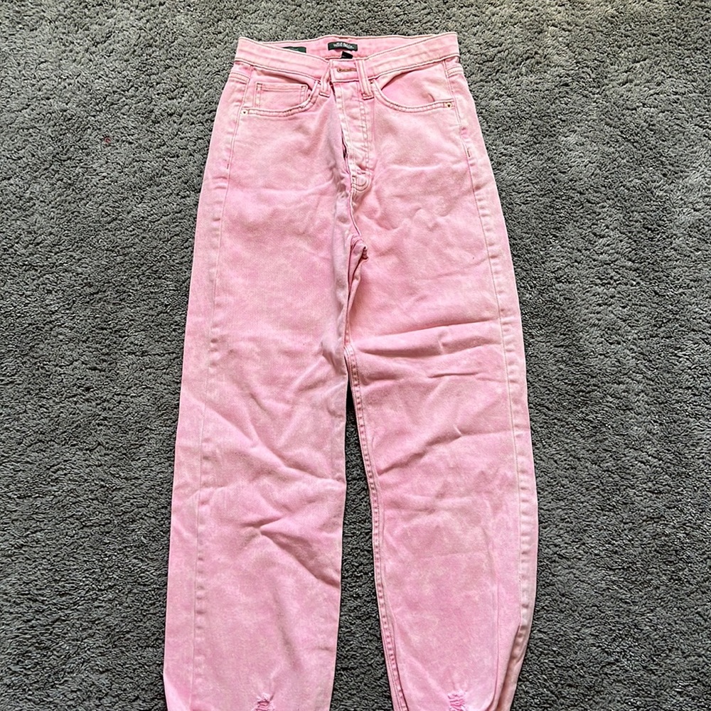 pink jeans